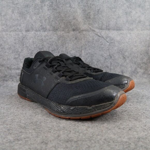 Under Armour Shoes Mens 12 Athletic Trainers Commit Sneakers Black Casual Active - Picture 1 of 12